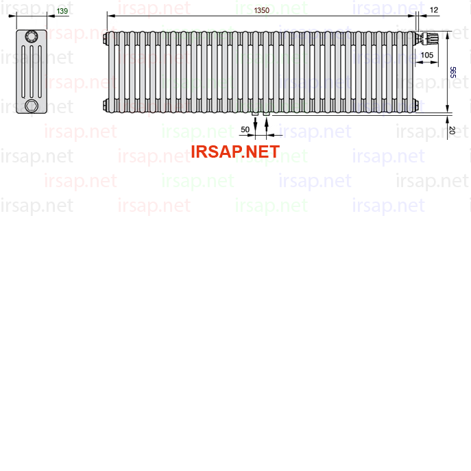 Радиатор IRSAP Tesi 40565/30 T52 CL 01